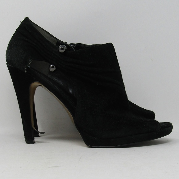 Nine West Shoes - Nine West Black Heels Sz 8M Side Zip
